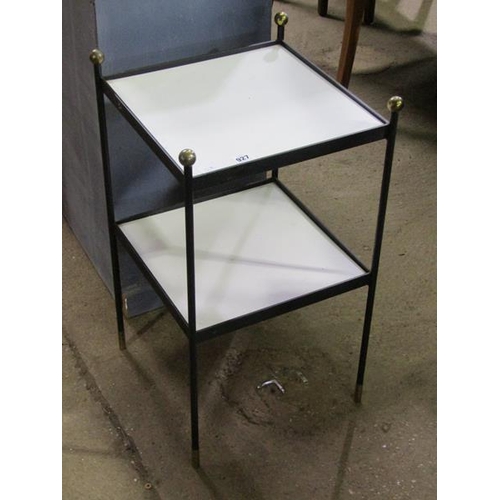 927 - METAL TWO TIER TABLE