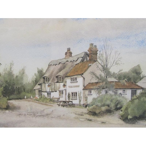 1104 - PETER WAGON - PAIR, MILTON KEYNES VILLAGE, F/G COLOURED PRINTS, EACH 27CM X 41CM