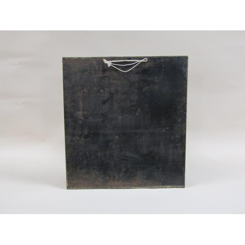 1127 - BEATEN COPPER FRAMED WALL MIRROR, 60CM X 55CM