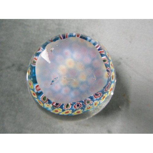 411 - GLASS PAPERWEIGHTS; NAO FIGURINES ETC