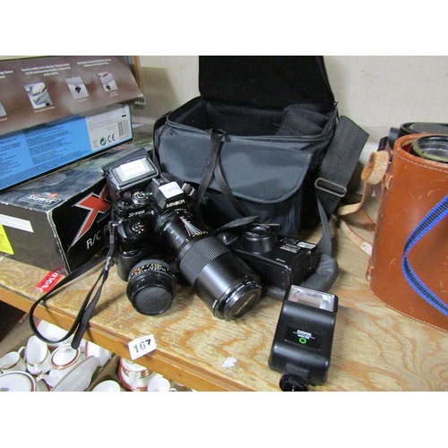 109 - MINOLTA X700 CAMERA & LENS + ACCESSORIES