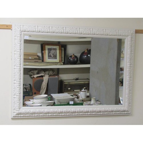 449A - WHITE FRAMED MIRROR