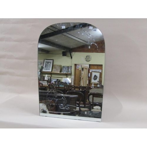 1225 - ENGRAVED MIRROR PLATE, 91CM X 70CM