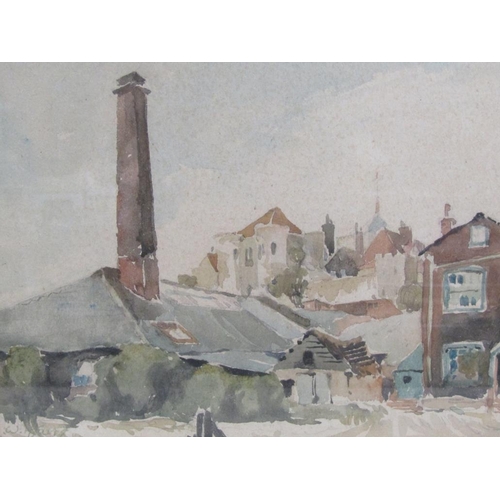 1239 - WILLIAM HYAMS - LANCING SUSSEX, SIGNED WATERCOLOUR, F/G, 22CM X 27CM