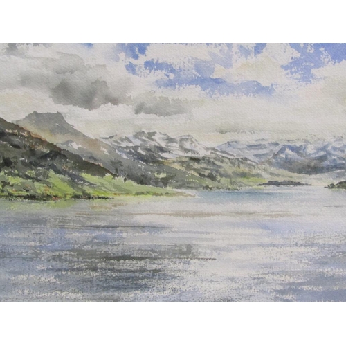 1250 - DAVID MOORE - PAIR, NEAR MOLDE NORWAY & NEAR ALESUND, NORWAY, SIGNED WATERCOLOURS, F/G, EACH 30CM X ... 