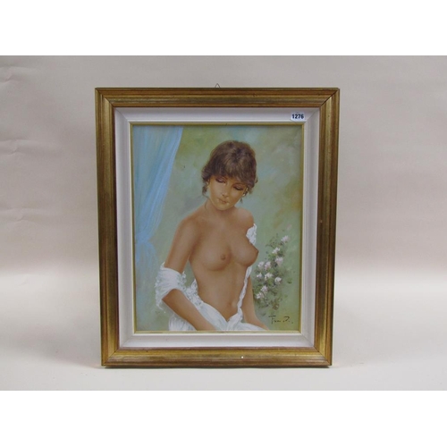 1276 - FIORIR. - PORTRAIT OF A FEMALE, SIGNED OIL ON CANVAS, FRAMED, 48CM X 39CM