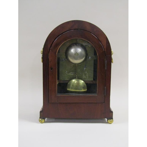 10 - An early 19c double fusee bracket clock, the 20cm diam. white enamel dial signed Ritchie, Arbroath a... 