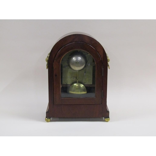 10 - An early 19c double fusee bracket clock, the 20cm diam. white enamel dial signed Ritchie, Arbroath a... 