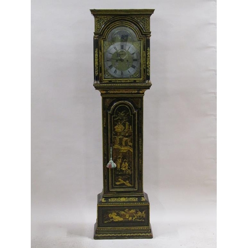 16 - A mid 18c eight day longcase clock, the 30cm arched brass dial signed William Murray, Gosport and ha... 