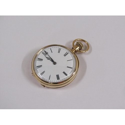 53 - An American Waltham Watch Co. 10ct gold cased pocket watch, 48g overall.