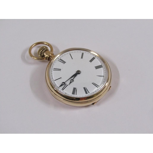 53 - An American Waltham Watch Co. 10ct gold cased pocket watch, 48g overall.