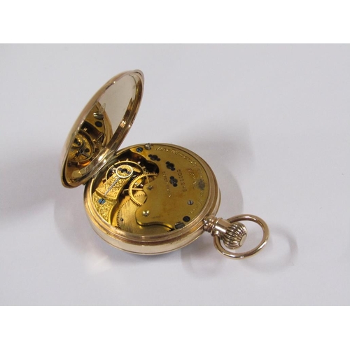 53 - An American Waltham Watch Co. 10ct gold cased pocket watch, 48g overall.