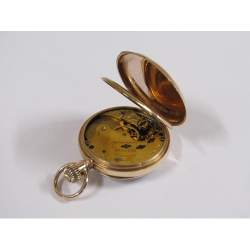 53 - An American Waltham Watch Co. 10ct gold cased pocket watch, 48g overall.