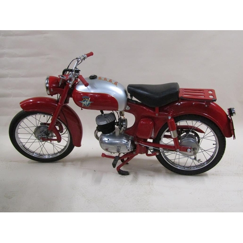 3 - A 1956 MV Augusta 125cc Super Pullman  motorcycle, registration 705 XVS, frame number 900134, engine... 