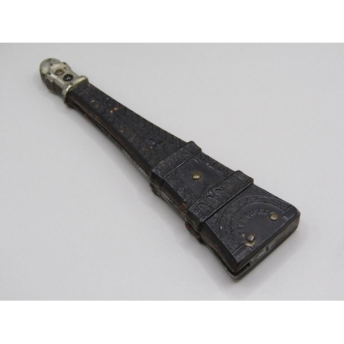 43 - A late 19c/early 20c French Eiffel Tower pocket knife with a folding bakelite and steel blade, the m... 