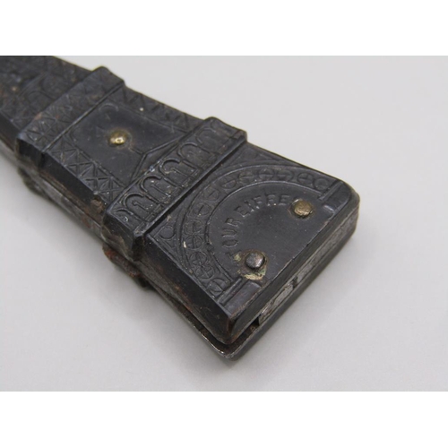 43 - A late 19c/early 20c French Eiffel Tower pocket knife with a folding bakelite and steel blade, the m... 