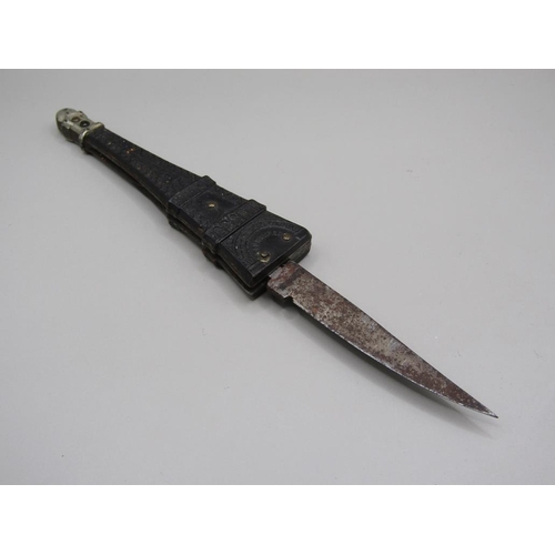 43 - A late 19c/early 20c French Eiffel Tower pocket knife with a folding bakelite and steel blade, the m... 