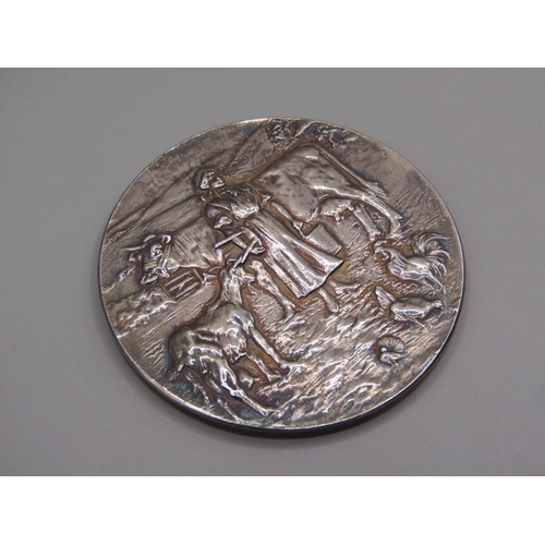 44 - A silver British dairy farmers association medal awarded to Sutherland Thomson & Co for a new method... 