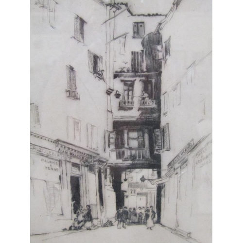 175 - Frederick Charles Richards 1878/1932 - Spadaria-Venice, 1923, titled to my friend Howard, signed and... 