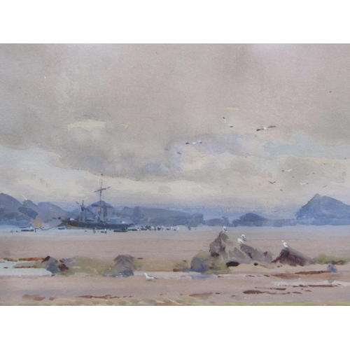 210 - Frank Richards - The Wreck, signed watercolour, framed and glazed, 22cm x 28cm.