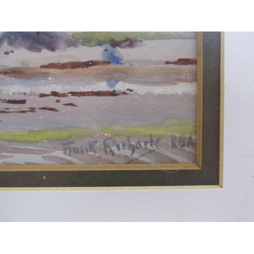 210 - Frank Richards - The Wreck, signed watercolour, framed and glazed, 22cm x 28cm.