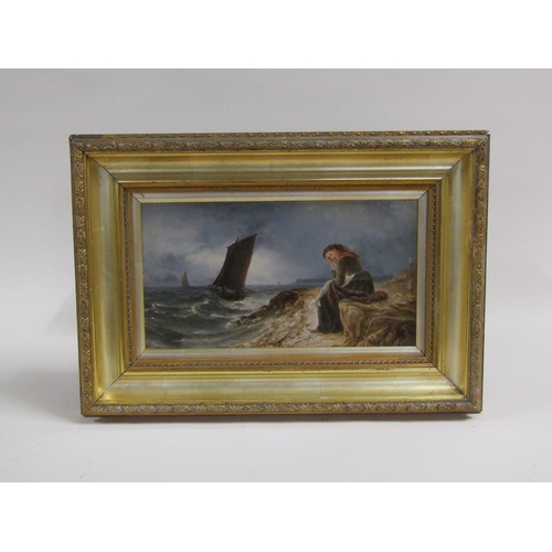 219 - William Truefitt - For the sake of somebody, signed oil on board, framed and glazed, 17cm x 31cm.