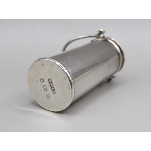 75 - A late Victorian silver miniature milk can pepperette, Birmingham 1900, 6cm h.