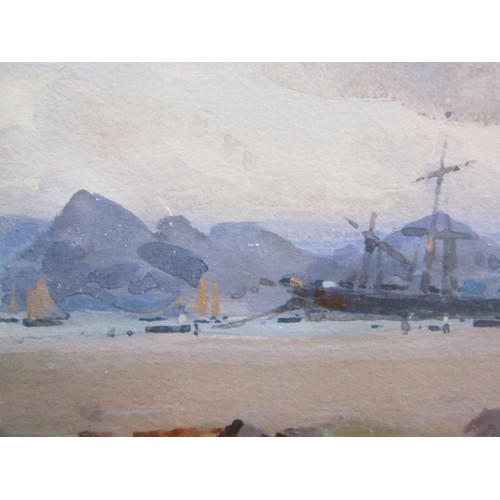 210 - Frank Richards - The Wreck, signed watercolour, framed and glazed, 22cm x 28cm.