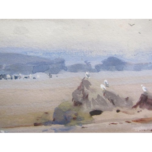 210 - Frank Richards - The Wreck, signed watercolour, framed and glazed, 22cm x 28cm.