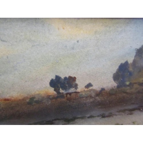 212 - Frank Richards - The forsaken homestead, signed watercolour, framed and glazed, 17cm x 24cm.