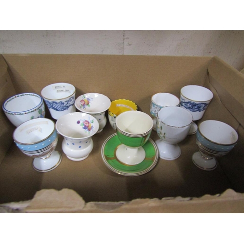 73 - COLLECTION OF CHINA EGG CUPS