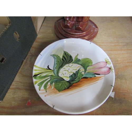 78 - SET OF ITALIAN MAJOLICA VEGETABLE PLATES