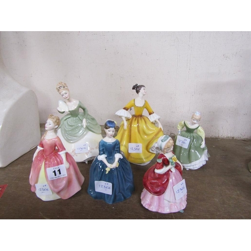 11 - COLLECTION OF SIX ROYAL DOULTON FIGURINES