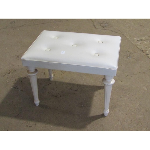 549 - PAINTED DRESSING TABLE AND A STOOL