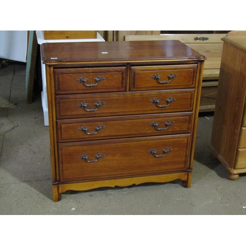 640 - REPRODUCTION MAHOGANY CHEST