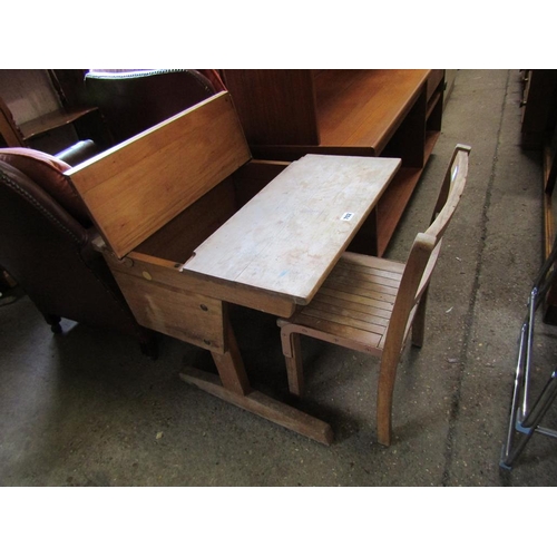 702 - CHILDS DESK AND A CHAIR