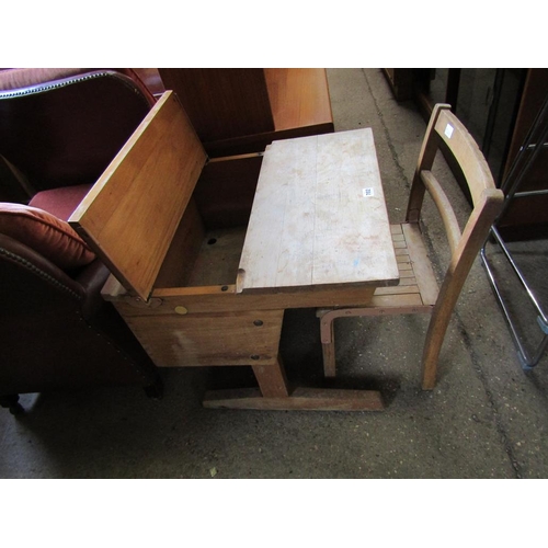 702 - CHILDS DESK AND A CHAIR