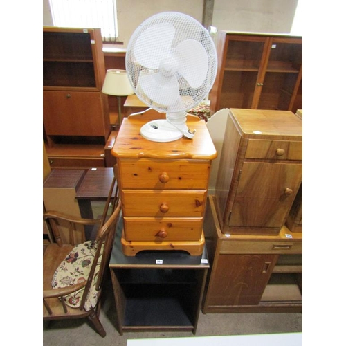 764 - CUPBOARD, CHEST OF DRAWERS, FAN