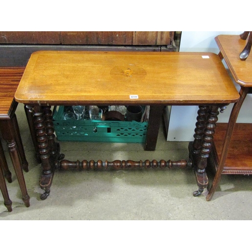 810 - VICTORIAN MAHOGANY STRETCHER TABLE