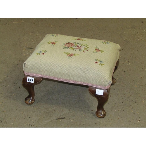 845 - SMALL UPHOLSTERED STOOL