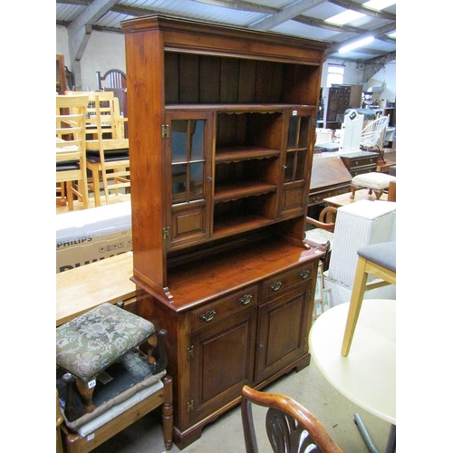 852 - REPRODUCTION YEW WOOD DRESSER