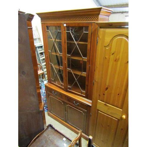 856 - REPRODUCTION MAHOGANY BOOKCASE