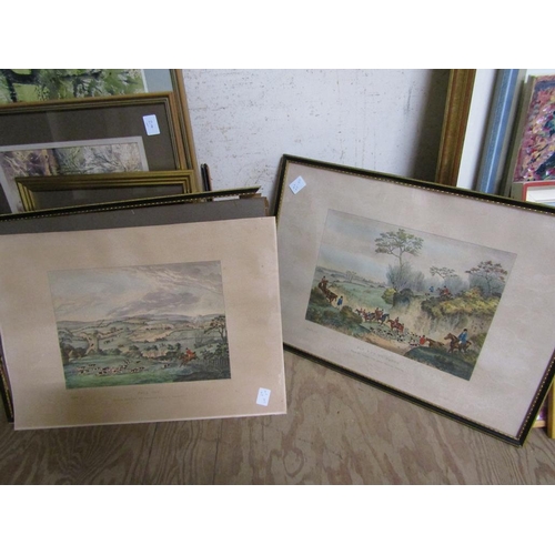 168 - FOUR FRAMED HUNTING PRINTS