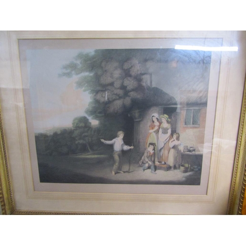 380 - TWO FRAMED COLOURED ENGRAVINGS