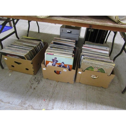 393 - THREE BOXES OF MIXED RECORDS