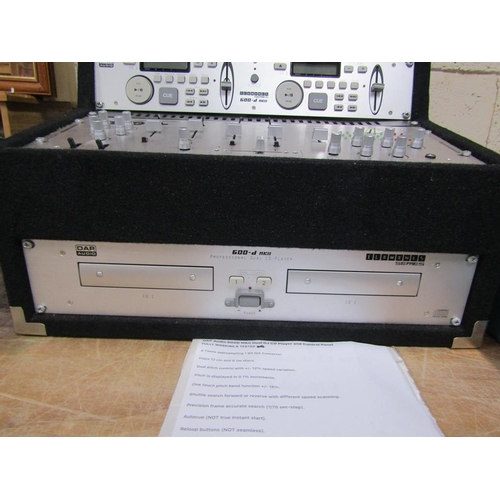 362 - DAP AUDIO 600 D MKii DUEL DJ CD PLAYER AND CONTROL PANEL