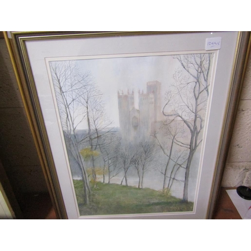 368 - QTY OF FRAMED WATERCOLOURS; OIL