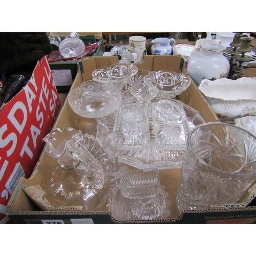 276 - MOULDED AND CRYSTAL GLASSWARE