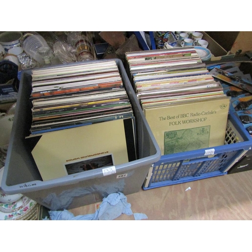 287 - TWO CRATES OF RECORDS