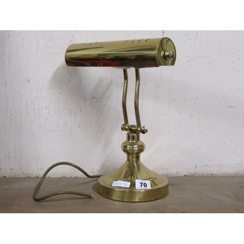 70 - BRASS DESK LAMP